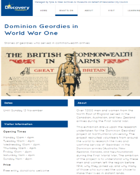 2016-01-09 # Dominion Geordies in World War I