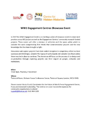 2017-11-02 # London WW1 Engagement Centres Showcase Event invite_Page_1