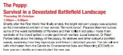 26/10/2017 # The Poppy - Survival in a Devastated Battlefield Landscape