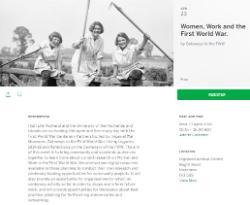 2018-04-23 # Women, Work and the First World War.
