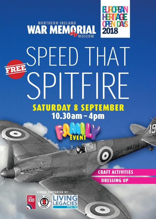 2018-09-08 NI War memorial, Speed that Spitfire